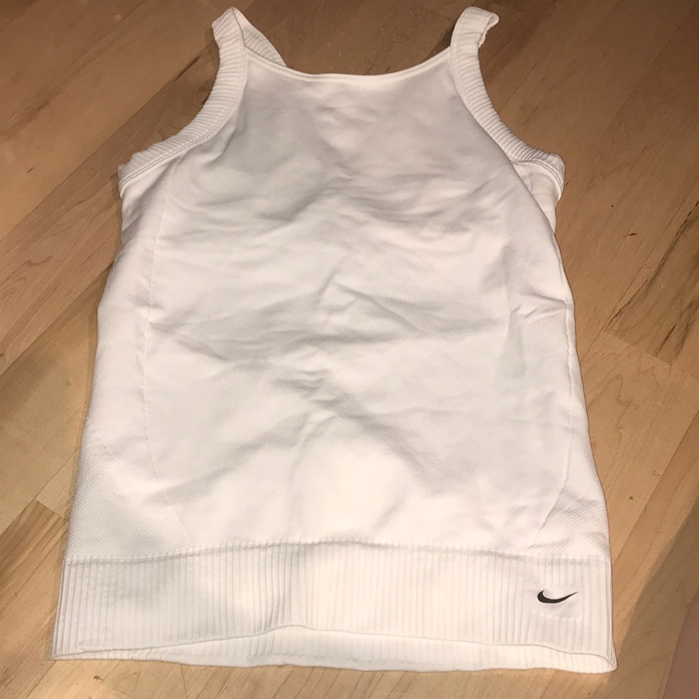 White athletic shirt